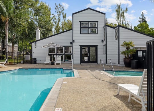 Hazel Ranch Apartments in Fair Oaks, California Pool and Hot Tub