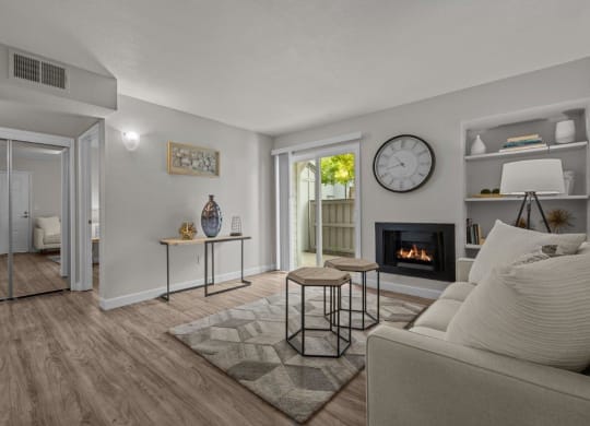 Hazel Ranch Apartments in Fair Oaks, California Model Living Room