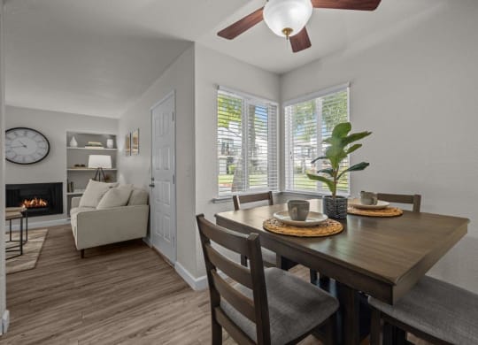 Hazel Ranch Apartments in Fair Oaks, California Model Dining Room