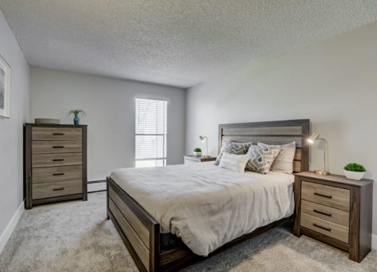 Hudson at Highline Apartments in Denver, Colorado Model Bedroom