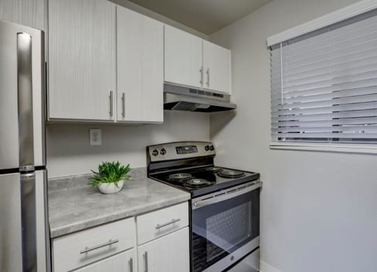 Hudson at Highline Apartments in Denver, Colorado Model Kitchen
