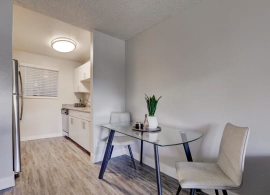 Hudson at Highline Apartments in Denver, Colorado Model Dining Area