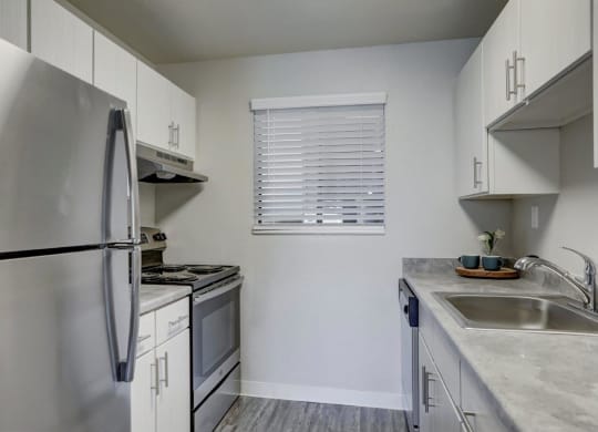 Hudson at Highline Apartments in Denver, Colorado Model Kitchen