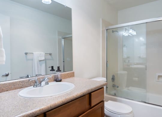 The Crest at Pleasant Hill Apartments Bathroom and Shower