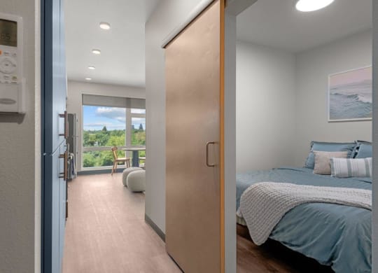 View into Bedroom at Ironside Apartments, Washington, 99202