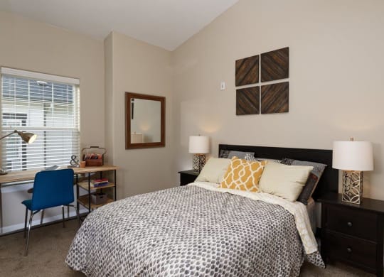 Latitude Apartments and Townhomes Model Bedroom