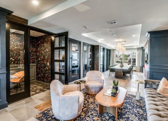 Lenox Cooper Apartments in Arlington, Texas Clubhouse Lounge