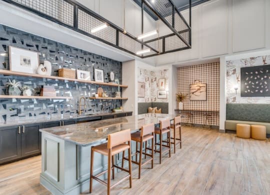 Lenox Cooper Apartments in Arlington, Texas Clubhouse Kitchen