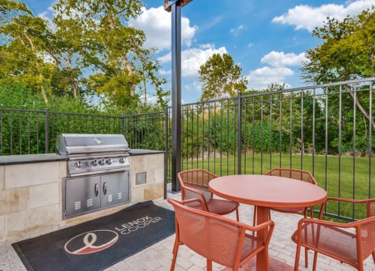 Lenox Cooper Apartments in Arlington, Texas Patio with BBQ