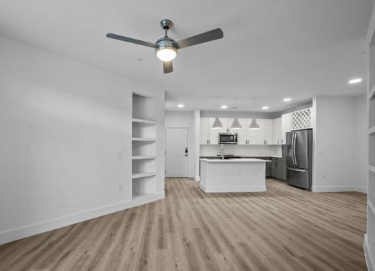 Lenox Katy Crossing Kitchen with Island and Living Room