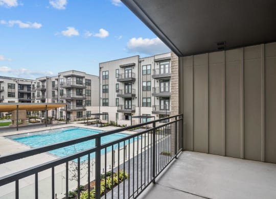 Lenox Katy Crossing Private Balcony with Pool View