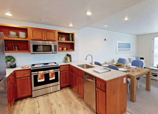 High Street Terrace Virtually Staged Living room and kitchen