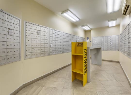 The Broadview Apartments in Baltimore, Maryland Mail Room
