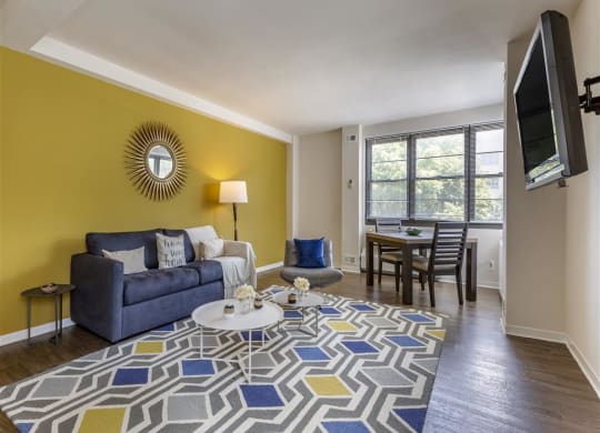 The Broadview Apartments in Baltimore, Maryland Model Living Room