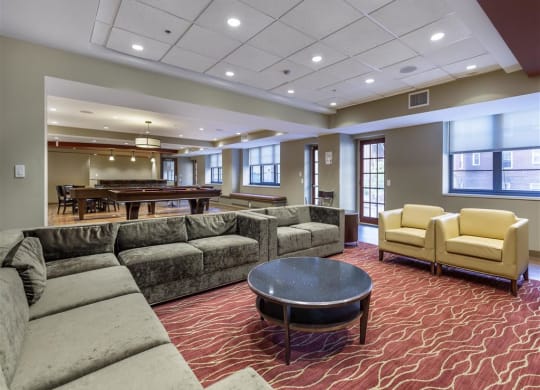 The Broadview Apartments in Baltimore, Maryland Clubhouse Lounge