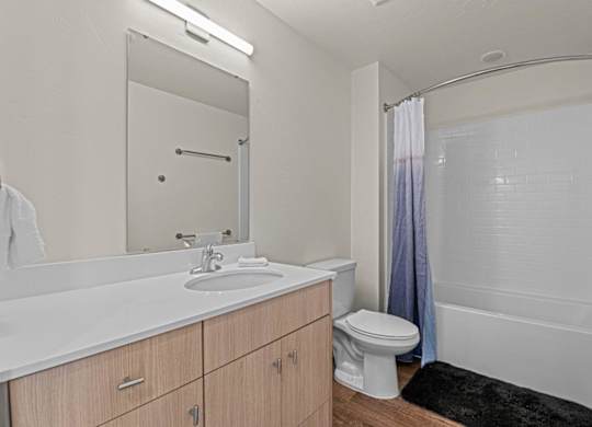 Meritage West Apartment Homes in Boise, Idaho Bathroom with Bathtub