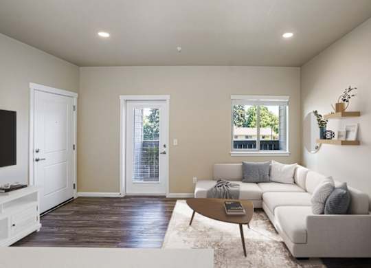 Spacious Living Room at Spring Woods Apartments, Oregon