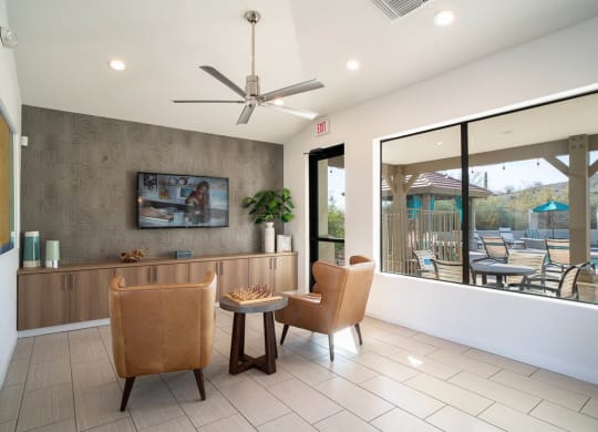 the clubhouse at the bradley braddock road station apartments