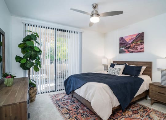 bedroom in a bedroom plus den unit at the casey, 2100 delgany, den