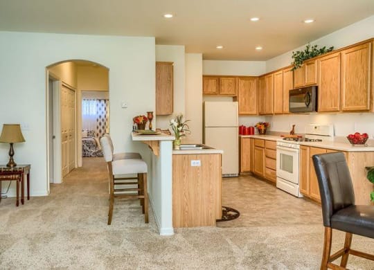 Ridgewood Kitchen with Countertop Seating