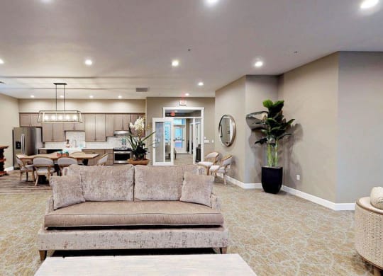 Fruitland Meadow Clubhouse Lounge and Kitchen