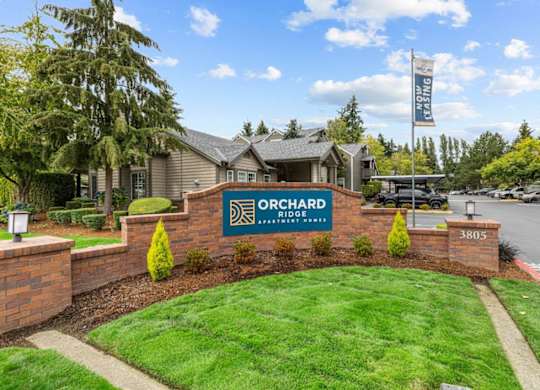 Orchard Ridge Apartments in Lynnwood, Washington Monument Sign