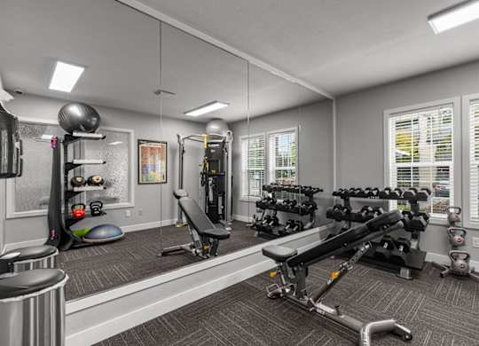 the gym at the estates apartments