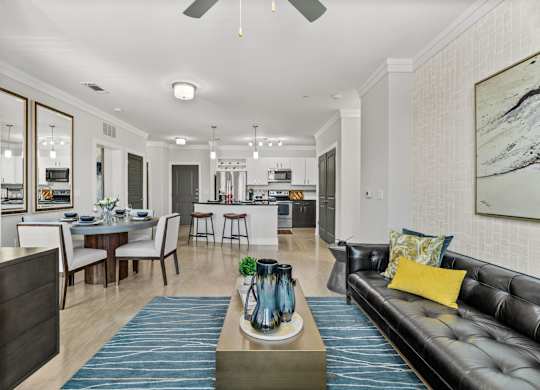 Axis at Watters Creek Apartments in Allen, Texas Model Living Room