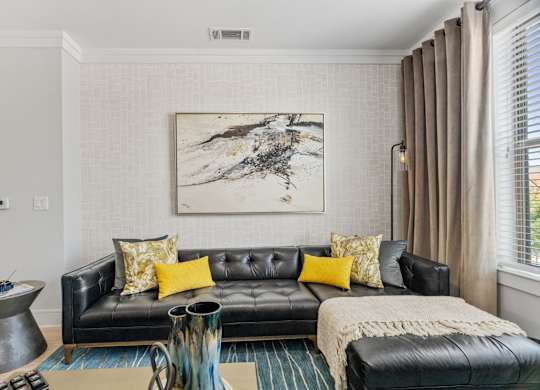 Axis at Watters Creek Apartments in Allen, Texas Model Living Room