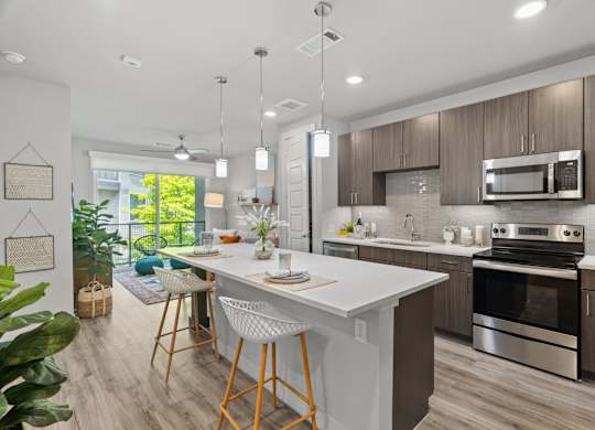 The Standard at Legacy Apartments in San Antonio, Texas Model Kitchen with Island