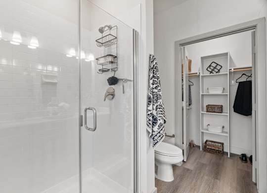 Eleven West Apartments in San Antonio, Texas Model Bathroom