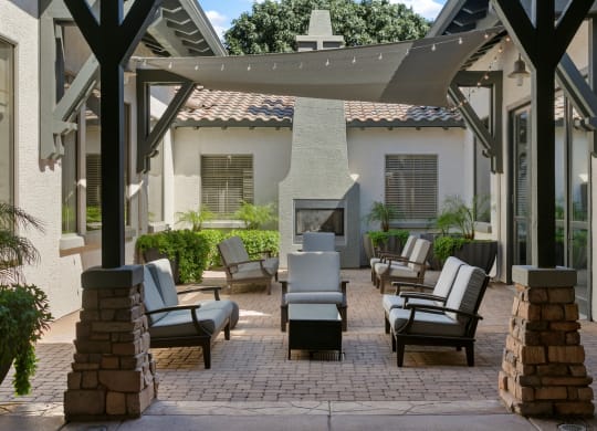 Painted Trails Courtyard with Fireplace