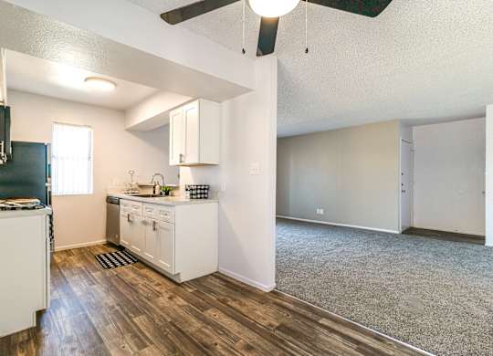 Papago Crossing in Phoenix, Arizona Kitchen and Living Room