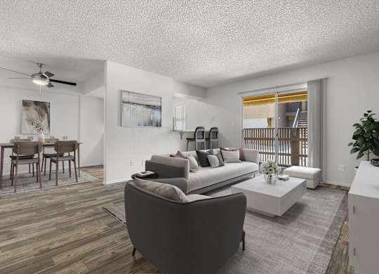 Papago Crossing in Phoenix, Arizona Model Living Room
