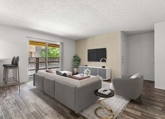Papago Crossing in Phoenix, Arizona Model Living Room