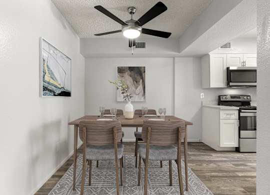 Papago Crossing in Phoenix, Arizona Model Dining Room
