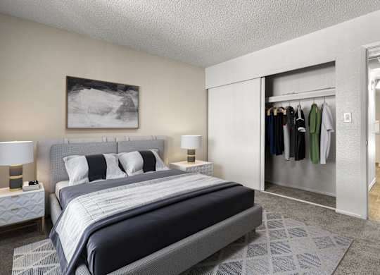 Papago Crossing in Phoenix, Arizona Model Bedroom
