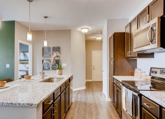 The Ranch at First Creek Apartments Model Kitchen