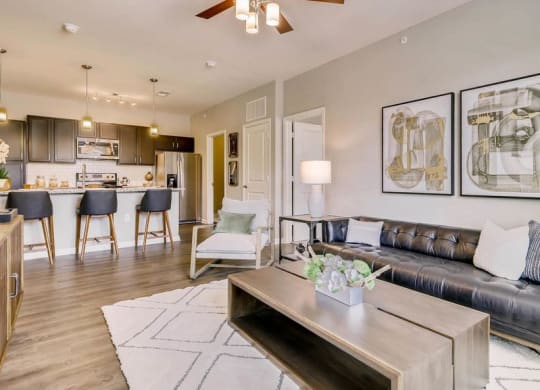 The Ranch at First Creek Apartments Model Living Room