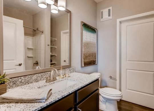 The Ranch at First Creek Apartments Model Bathroom