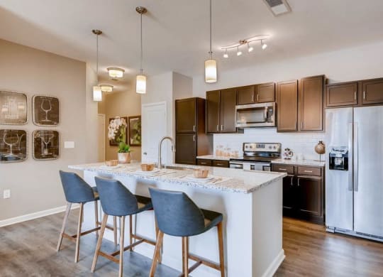 The Ranch at First Creek Apartments Model Kitchen