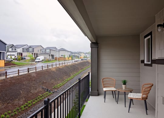 Residences at Butler Creek Private Balcony