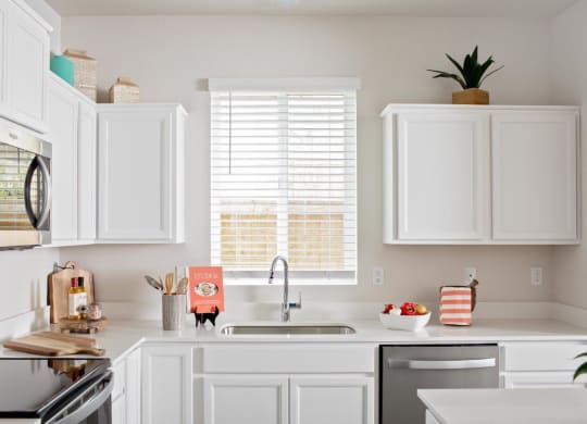 Residences at Butler Creek Model Kitchen with Ample Storage and Counter Space