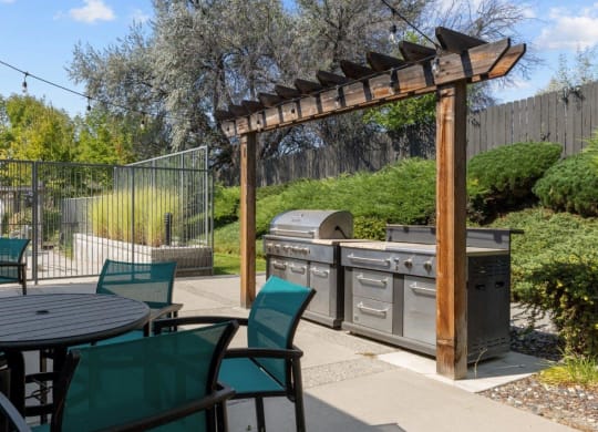 Riverpointe Apartments in Richland, Washington Patio with BBQ