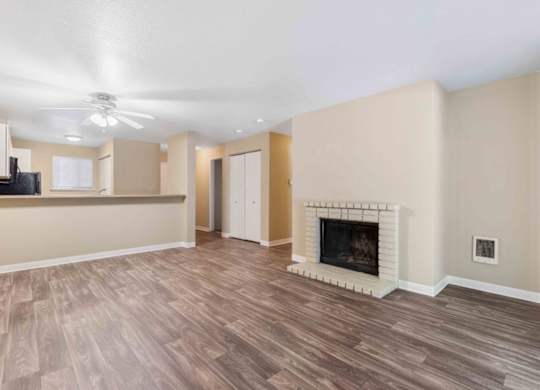 Fireplace Living Area at Saratoga, Everett, Washington