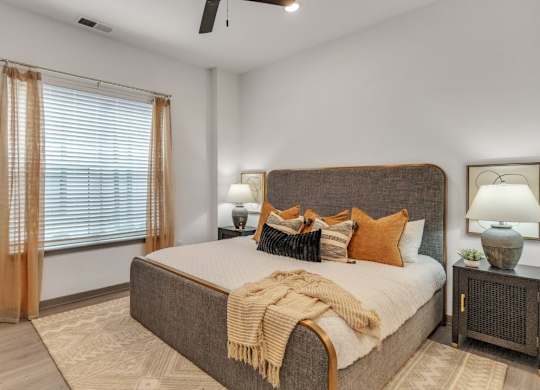 Slate at Fishers District Modern Villas and Townhomes in Fishers, Indiana Model Bedroom