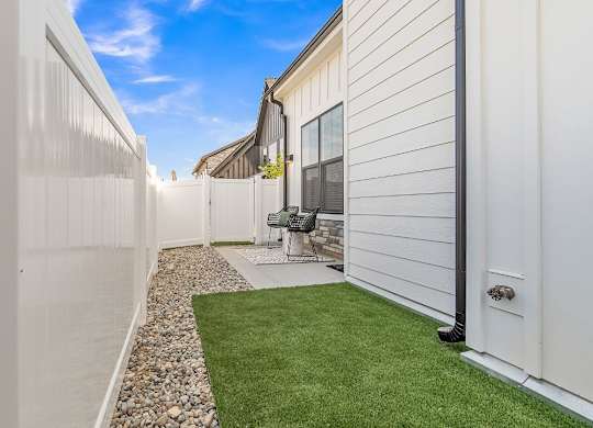 Slate at Fishers District Modern Villas and Townhomes in Fishers, Indiana Private Yard