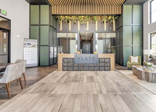 Slate at Fishers District Modern Villas and Townhomes in Fishers, Indiana Lobby