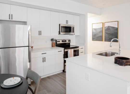 South Ridge Apartments Model Kitchen with Island