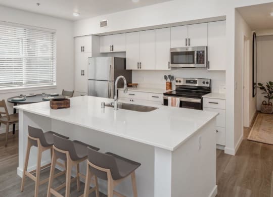 South Ridge Apartments Model Kitchen with Island
